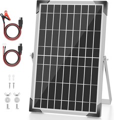 Durable 10W Solar Panel Charger for 12V Batteries – Perfect for Cars, Boats, RVs