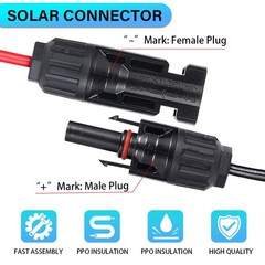 4-in-1 Solar Connector Extension Cable Solar Adapter to Connector XT60 Charger