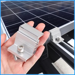 56pcs 1.06in. Solar Panel Bracket Aluminum Solar Mid Clam, Adjustable End Clamps