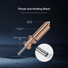 AD5X Hot End All-metal Design Built-in Neck Heating Block For Prototyping