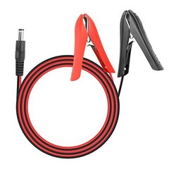 12V Battery Alligator Clip Cable,18AWG DC 5.5×2.1mm Male to Battery Clamps
