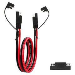 SAE 10AWG Extension Cable 1FT with Polarity Reverse for Solar Panel RV,2 Pcs