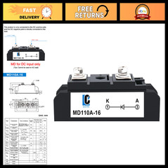 110A Solar Diode Anti-Reverse One Way – 400VAC AC/DC 3-1000V for Solar Energy