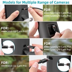 2PCS Barrel Plug to USBC Adapter for Ring USB C Outdoor Cameras, Barrel Adapt…