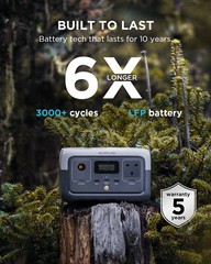 EcoFlow River 2 Power Station 256Wh 300W Portable Generator with 60W Solar Panel