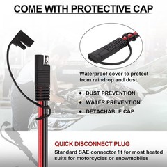 Versatile 10FT SAE Extension Cable – Perfect for Solar, RV, and Trolling Motors