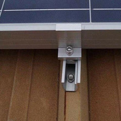 10Pcs Solar Photovoltaic Bracket Aluminum Alloy Clamp for Solar Module Solar Pan