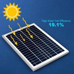 ACOPower 25 Watts Poly Solar Panel, for 12 Volt Battery Charger