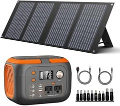 300W Portable Power Station with Solar Panel 40 Watt 260Wh Solar Powered