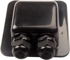 Weatherproof ABS Solar Double Cable Entry Gland,Curved Cable Connector for All C