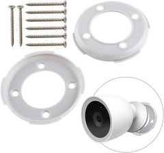 Wall Mounting Plate (Grey)-with Screws Compatible with Google Nest Camera(Outdoo