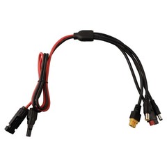 Solar Panel Connector Adapters Kit with 4 in 1 Connectors for XT60 DC5521 DC7909