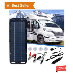 Solar Panel Kit – 12V Solar Trickle Charger, Portable Solar Powered Charger …