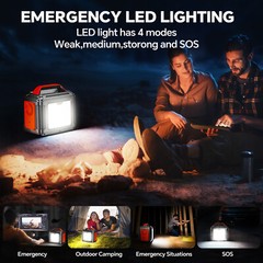 Power Bank 300W Portable Power Station with 60w Solar Panel for Camping 80000mAh