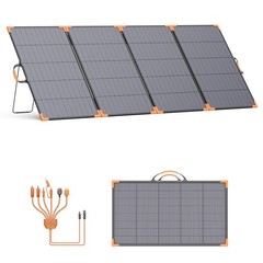 MHPOWOS Bifacial 400W Solar Panel Portable for Ecoflow Delta Pro Delta 2 Delta 3