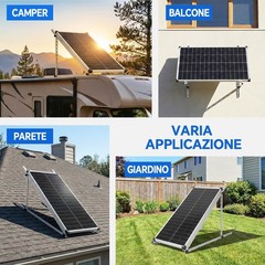 45in Adjustable Solar Panel Mounting Brackets Kit System for 8 Solar Panels
