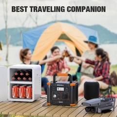Portable Power Station 300W (Peak 600W), 230.88Wh Solar Generator with 60W US…