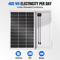 Durable 100 Watt Solar Panel with 23% Efficiency – Ideal for Marine and Caravan