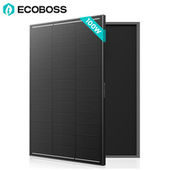 12V 100W Solar Panel Mono N-Type High Conversion RV Boat Home Off-Grid Battery