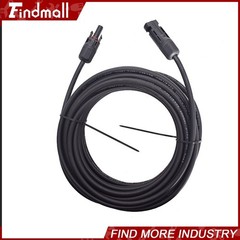 Findmall 1 Pair 10AWG 25 Feet Solar Panel Extension Cable Wire Connector
