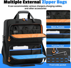Solar Panel Storage Bag Padded Carrying Case for 2 Panels Water Resistant Travel