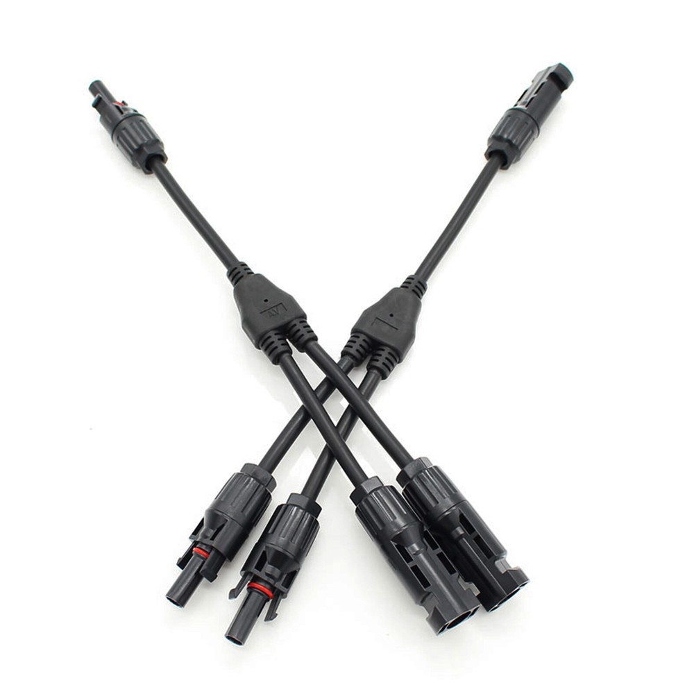 Solar Panel Y Branch Cable Connection Waterproof Adapter Connector Extension