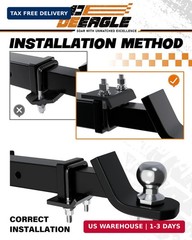 DEEAGLE Hitch Tightener Anti Rattle Stabilizer for 1.25″ to 2″ Trailer Hitches R