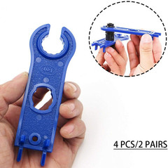 2 Pair Solar Spanner Wrenches for MC4 Connectors, Solar Panel Connector Tool Ass