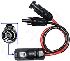 10AWG 2 Pin Power Industrial Circular Connector，for Furrion,Solar 1m/3.3ft