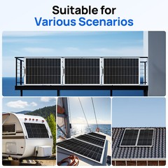 150-900W Off-Grid Monocrystalline Solar Panel Solar Module for RV Trailer Marine