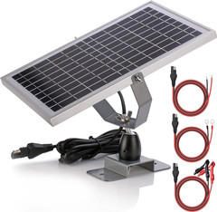 10W 12V Solar Battery Charger Maintainer, Built-In Smart MPPT Charge Controller,