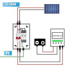 Durable 500V PV Combiner Box with Waterproof Rating & Visual Status Monitor