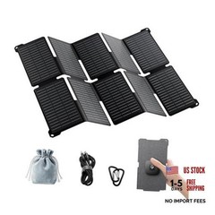 35W Portable Solar Panel Charger, 25.4% Efficiency, USB-C and USB-A | USB-C PD