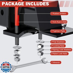 EilxMag Hitch Tightener, Heavy Duty Anti Rattle Hitch Stabilizer for 2″ Hitch