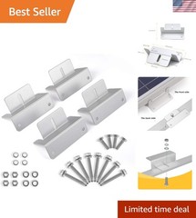 Set of 4 Lightweight Z Brackets – Ideal for Solar Panels on Irregular Surfaces