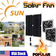 Solar Fan 20W Solar Exhaust Solar Powered Fan for Roof Vent or Chicken Coop