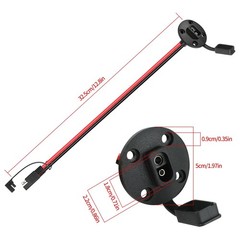 WYTUDTE 2 Pack SAE Quick Connector Harness， 1FT 10AWG SAE Adapter Male Plug t…