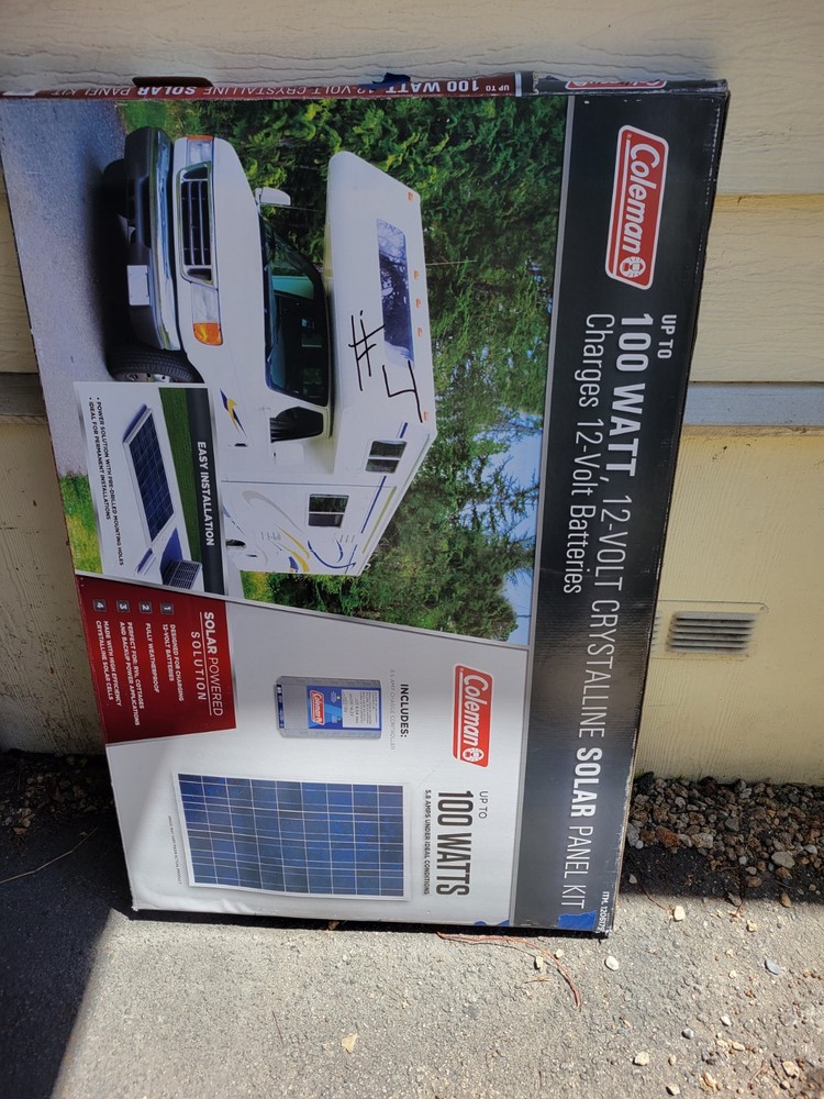 3 100 Watt 12 Volt Solar Panels, $50 each, and one 2KW inverter for $75
