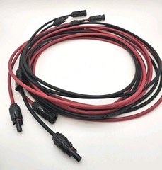 20Feet 10AWG Solar Extension Cable, 10 Gauge Solar Panel Wire with Female & Male