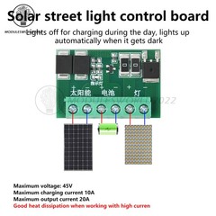DC 6-45V Solar Street Light Control Circuit Board LED Auto Solar Light Drive