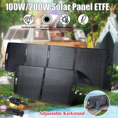 Portable 100W 200W Folding ETFE Solar Panel Solar Bag for Outdoor Camping Hiking
