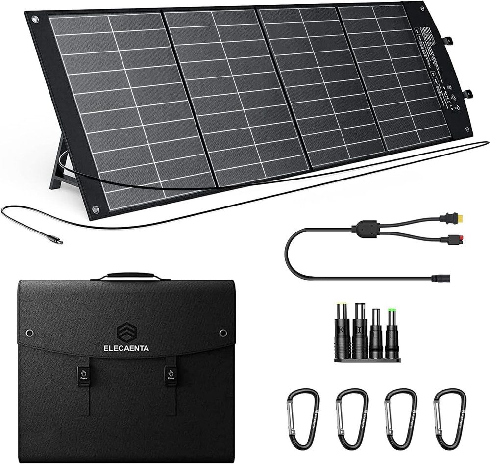 120W HPBC Portable Solar Panel for Jackery/Ef Ecoflow/Bluetti/Anker Power Statio