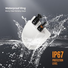 Weatherproof Dual Cable Entry Housing with 10AWG Copper Cable – Ideal for Yachts