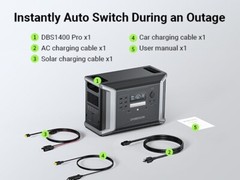 Dabbsson 2400W 1382Wh Power Station Portable Solar Generator LiFePO4 Battery