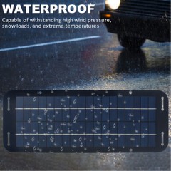 30W Solar Panel 12V Trickle Charger Battery Charger Kit Maintainer Boat Car RV