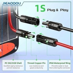 10FT/3M Solar Panel Cable 12AWG Solar Panel Connector to XT60 Charge Adapter