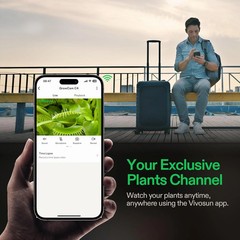 VIVOSUN GrowCam C4, 2K QHD WiFi Smart Camera for Grow Tent & VGrow Smart Grow Bo