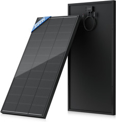 200 Watt Solar Panel 18BB, 25% High Efficiency, N-Type 12V 200W Solar Panel, Mon