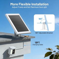 Panel for Ring Camera, 1 Pack Solar Charger Compatible with Ring Stick Up and Sp