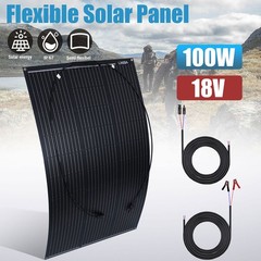 100W Mono Solar Panel Kit High Efficiency Home RV Rooftop Camping Off-Grid Power